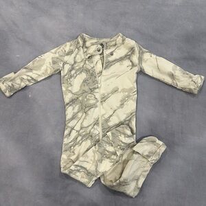 Sleeper with fold over feet and hands